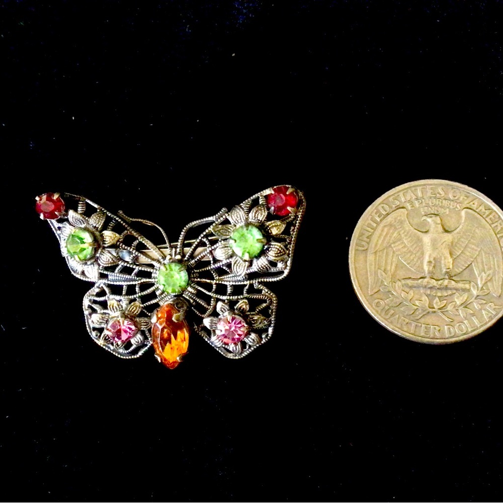 Vintage Jeweled Brooch